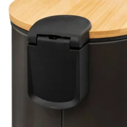 Kosz łazienkowy na śmieci z bambusową pokrywą MODERN, 3 l