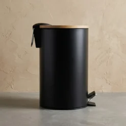Kosz łazienkowy z bambusem ZETRU, 3 l