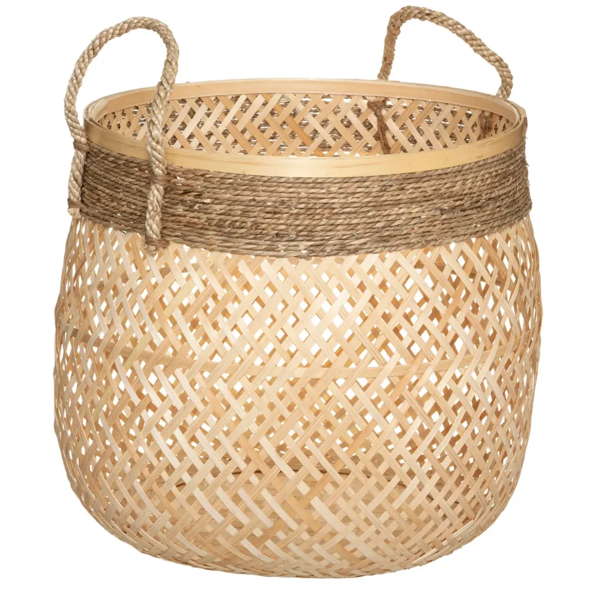 Kosze do przechowywania ROPE, plecionka, 3 sztuki
