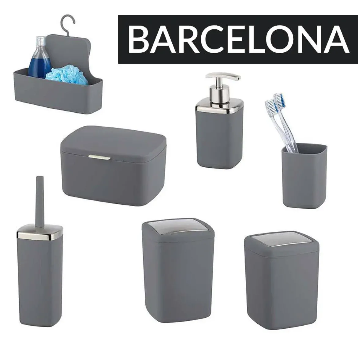 Kosz na śmieci do łazienki BARCELONA, WENKO