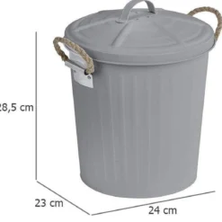 Kosz na śmieci GARA z pokrywką, 6 L, WENKO