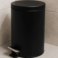 Kosz na śmieci NONI metalowy z pokrywą, 3 l