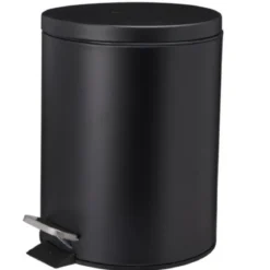 Kosz na śmieci NONI metalowy z pokrywą, 5 l