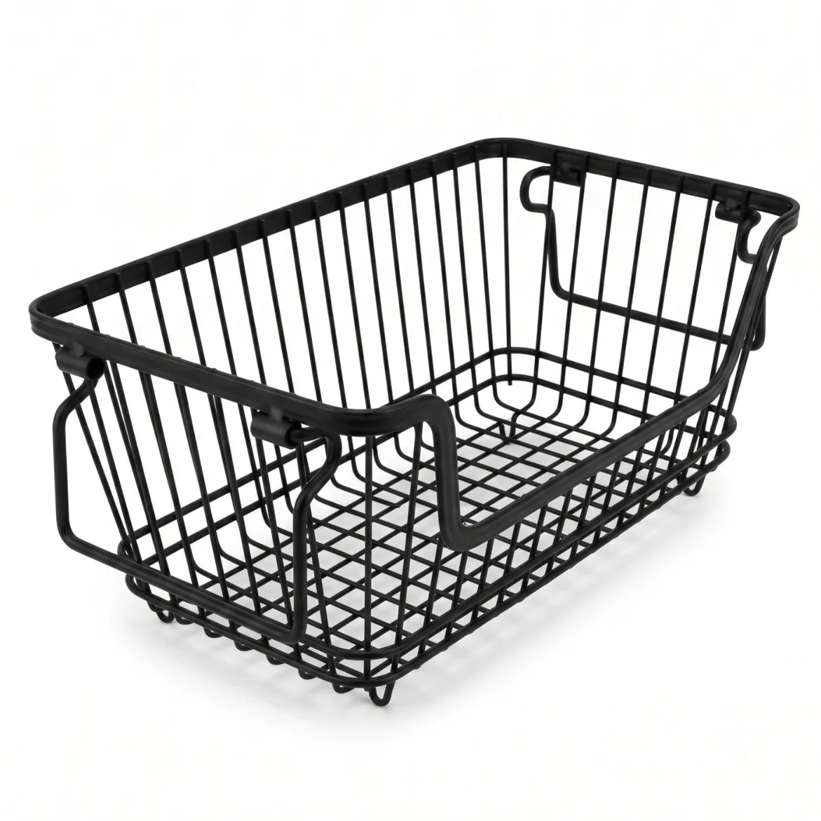 Kosz na owoce metalowy z uchwytami, 34 x 18 x 14 cm