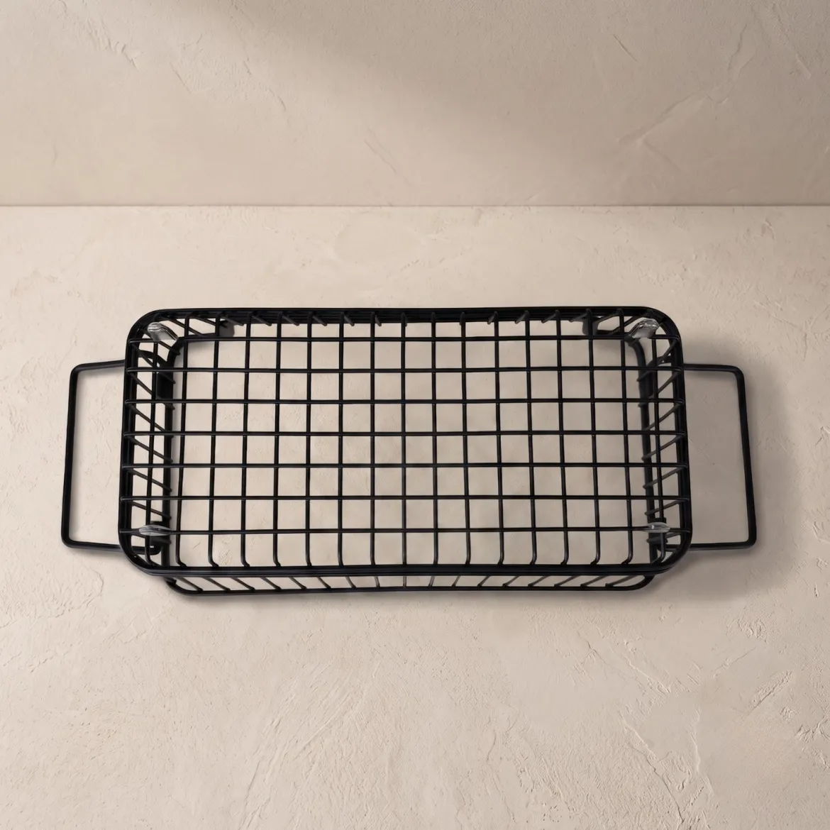 Kosz na owoce metalowy z uchwytami, 34 x 18 x 14 cm