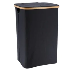 Kosz na pranie tekstylny FORM, zamykany, 7 l