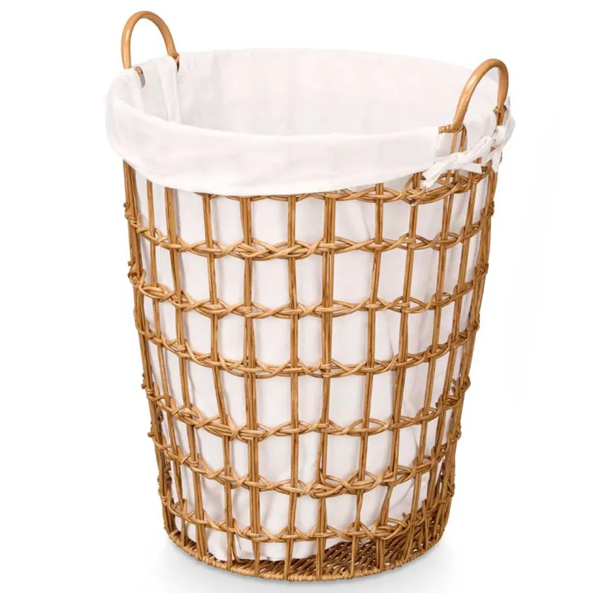 Kosz na pranie z uchwytami, jednokomorowy, 59 cm