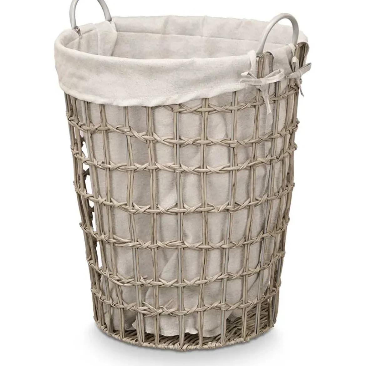 Kosz na pranie z uchwytami, jednokomorowy, 59 cm