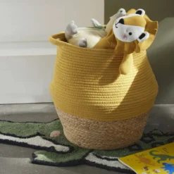 Kosz na zabawki okrągły PAON bawełniany, Ø 30 cm
