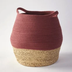 Kosz na zabawki okrągły PAON bawełniany, Ø 30 cm
