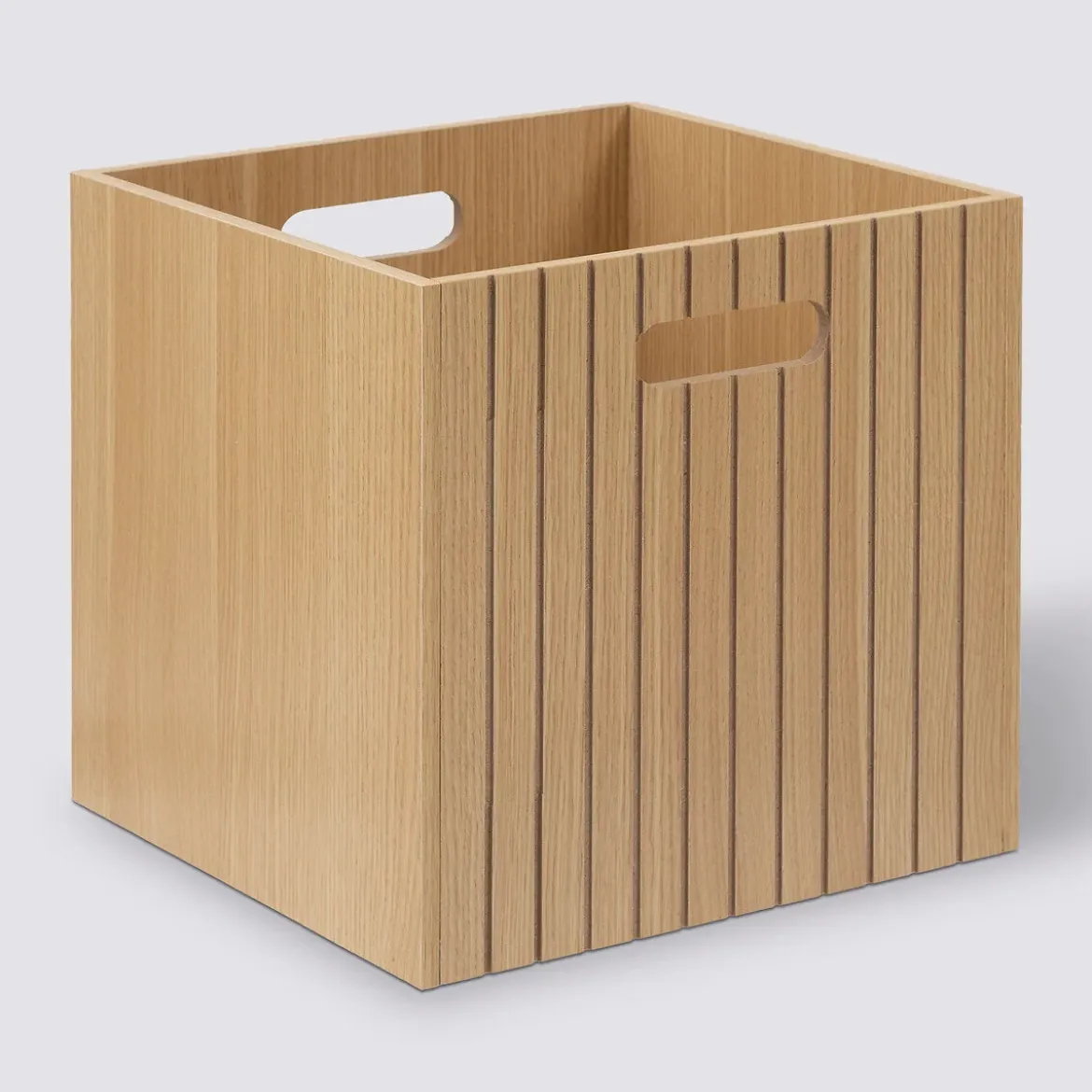Kosz z MDF z uchwytami TASSO, 31 x 31 cm
