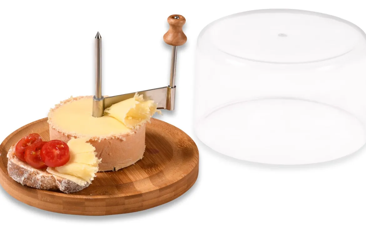 Krajalnica do sera z pokrywą KESPER, Ø 22 cm, bambusowa