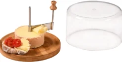Krajalnica do sera z pokrywą KESPER, Ø 22 cm, bambusowa