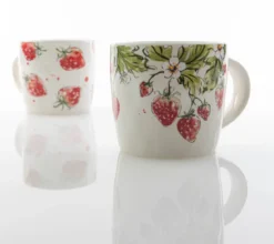 Kubek ceramiczny w truskawki STRAWBERRY, 450 ml
