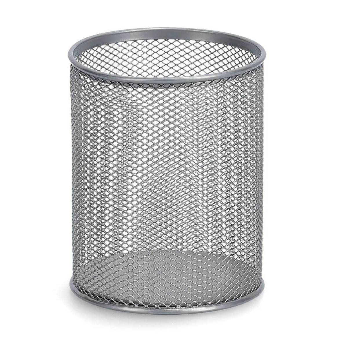 Kubek na przybory biurowe z metalowej siatki, Ø 11 cm