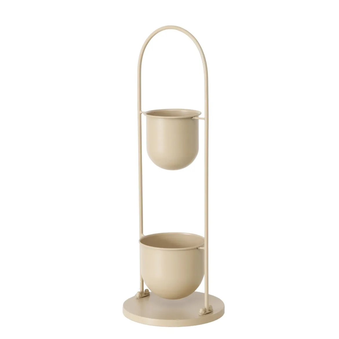 Kwietnik metalowy CAMILIO, beżowy, wys. 75 cm