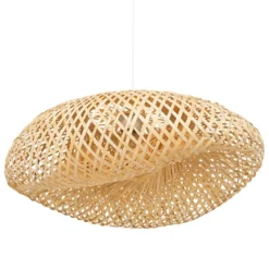 Lampa boho nad stół BEDDY, bambusowa, 51 cm