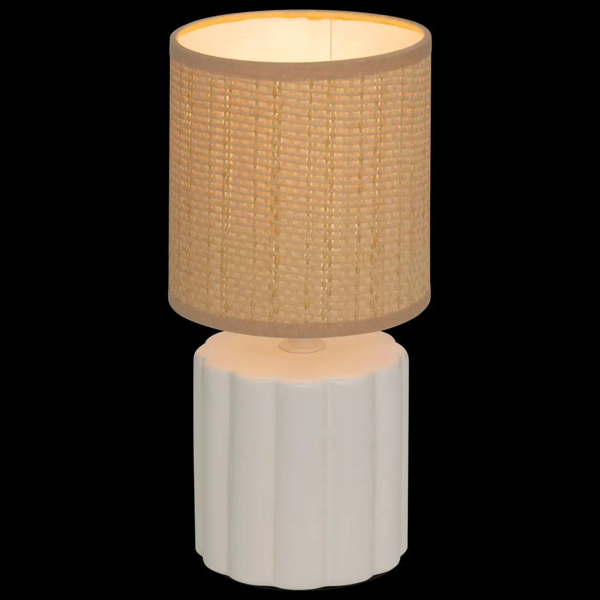 Lampa ceramiczna TYLIA, Ø 13 x 26,5 cm, biała