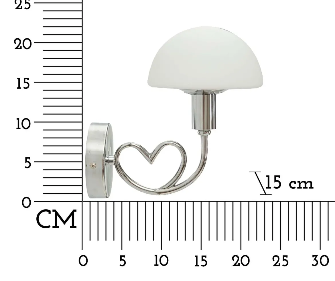 Lampa ścienna LOVY, 23 x 15 x 22 cm