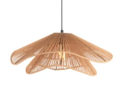 Lampa do jadalni nad stół SOMBRERA, klosz z plecionki, Ø 60 cm