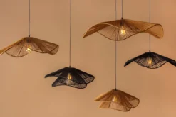 Lampa do jadalni nad stół SOMBRERA, klosz z plecionki, Ø 60 cm