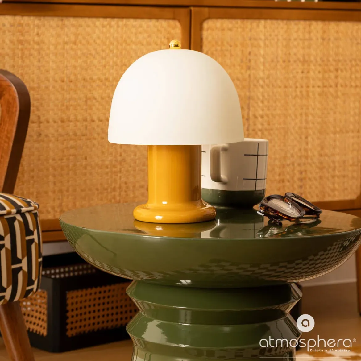 Lampa grzybek RICK, 21 cm