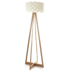 Lampa podłogowa bambusowa, wys. 150 cm