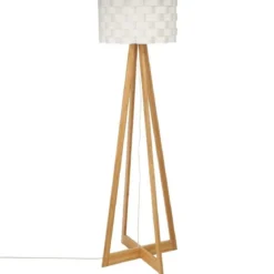 Lampa podłogowa bambusowa, wys. 150 cm