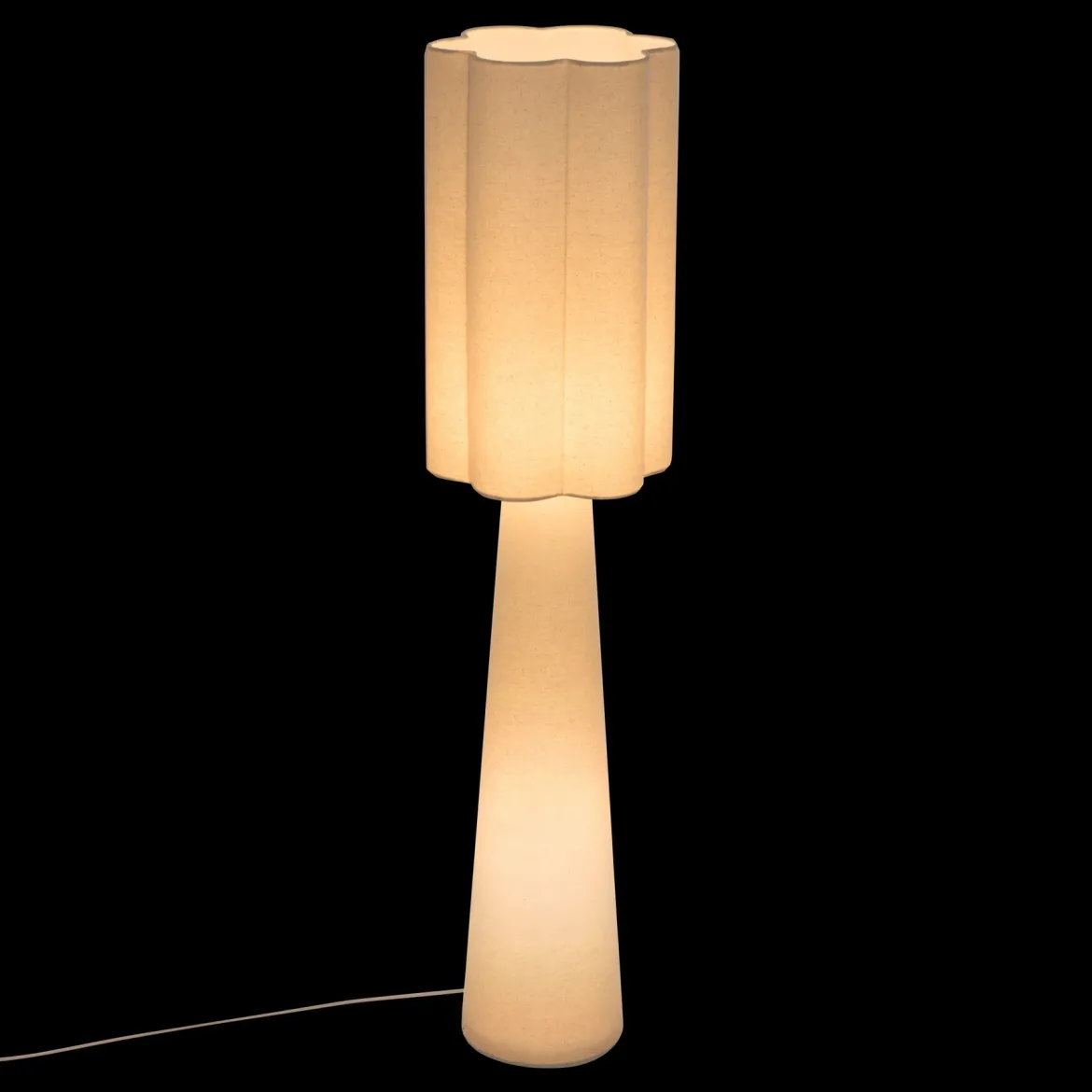 Lampa podłogowa BLANCA, Ø 28 x 124 cm, beżowa