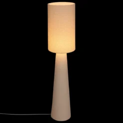 Lampa podłogowa BOUCLE, Ø 28 x 124 cm, biała