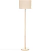 Lampa podłogowa DELLA, drewniana podstawa, 149,5 cm