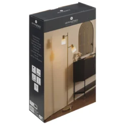 Lampa podłogowa TAIS, metalowa, 143 cm
