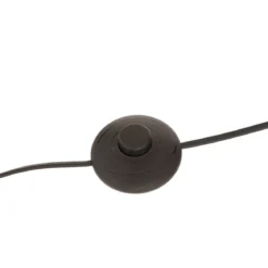 Lampa podłogowa łukowa FLORIS, metalowa, srebrna, 177 cm