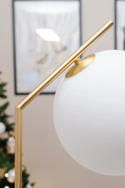 Lampa podłogowa w formie kuli GLAMY, wys. 179 cm