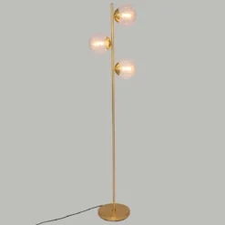 Lampa podłogowa złote kule COL, wys.162 cm