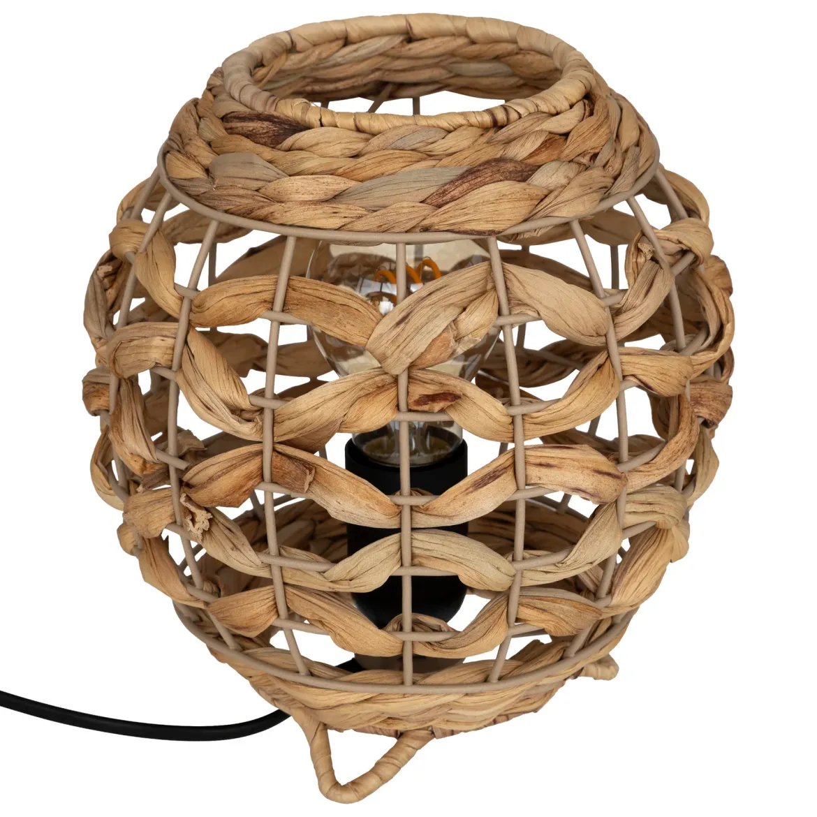 Lampa SAND, wys. 20 cm, naturalny hiacynt wodny