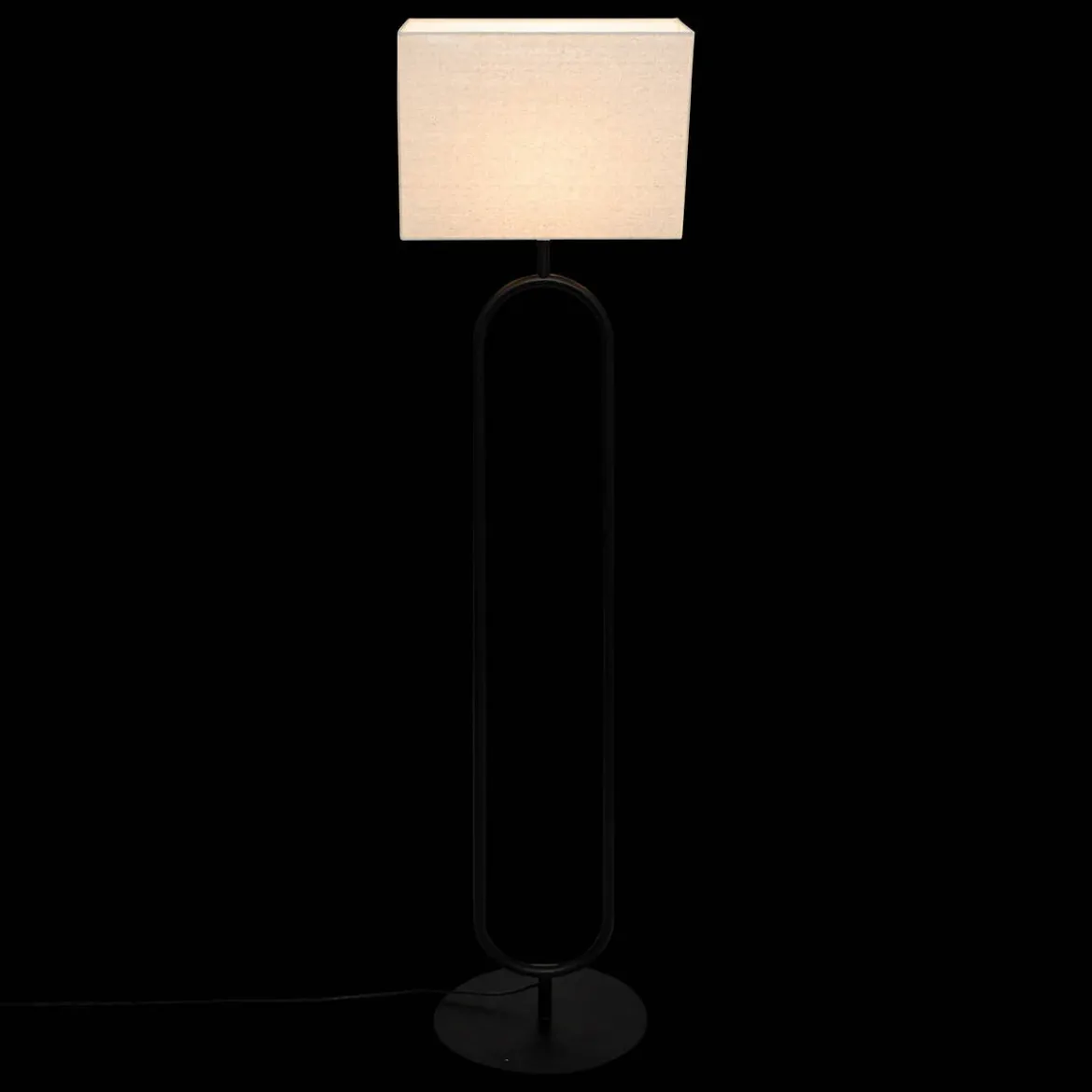Lampa stojąca z abażurem ALEC, 154 cm
