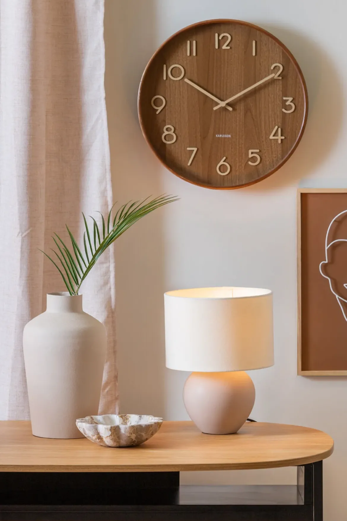 Lampa stołowa ALMA ceramiczna podstawa, Ø 25 cm