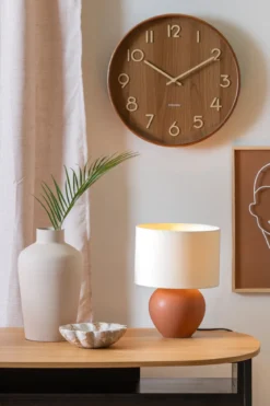 Lampa stołowa ALMA ceramiczna podstawa, Ø 25 cm