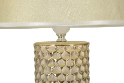 Lampa stołowa GLAM, ceramiczna, złota, Ø 30x47,5 cm