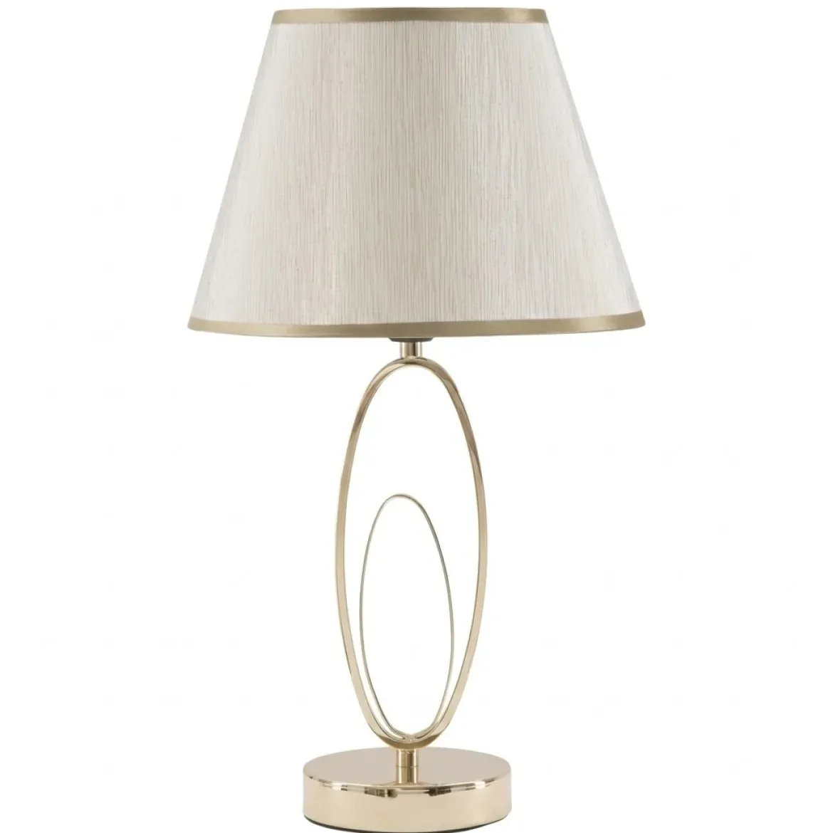 Lampa stołowa GLAM FLUSH, metalowa, złota, Ø 24x47 cm