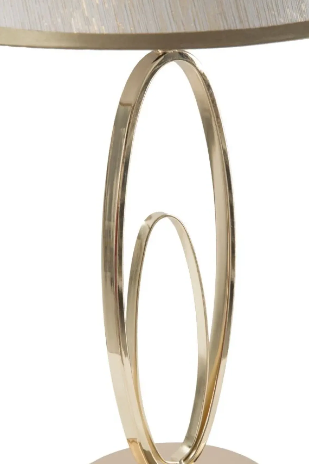 Lampa stołowa GLAM FLUSH, metalowa, złota, Ø 24x47 cm
