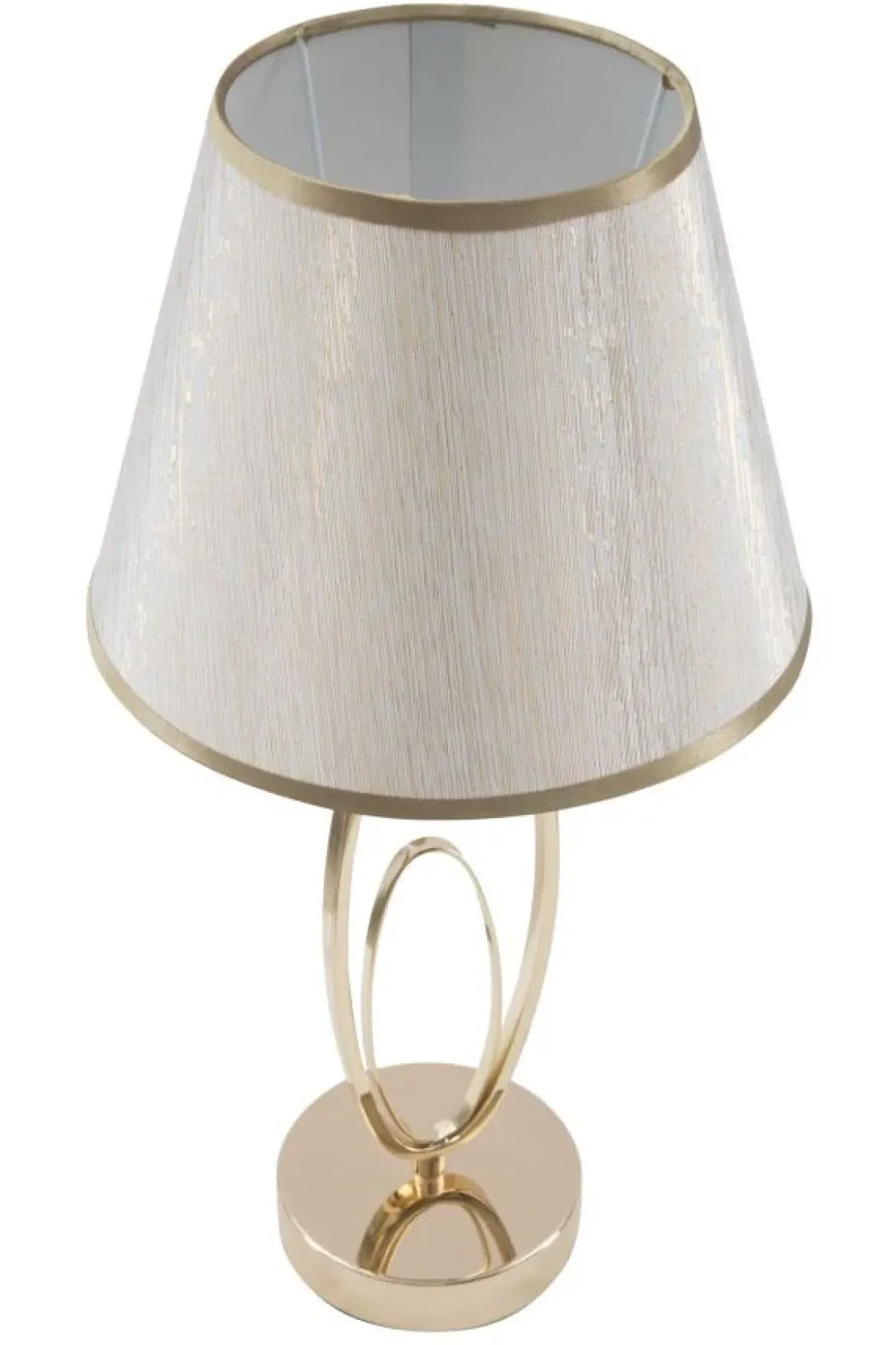 Lampa stołowa GLAM FLUSH, metalowa, złota, Ø 24x47 cm
