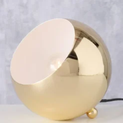 Lampa stołowa Missy, Ø 15 cm, złota
