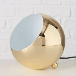 Lampa stołowa Missy, Ø 15 cm, złota