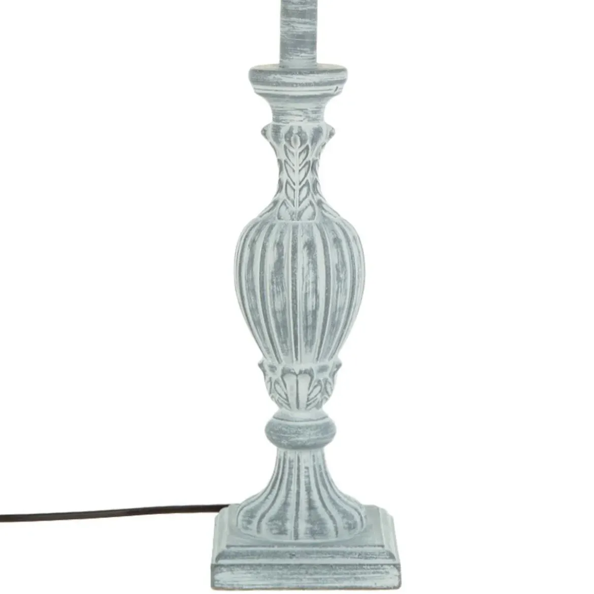 Lampa stołowa PATINE GRIS z abażurem, 56 cm