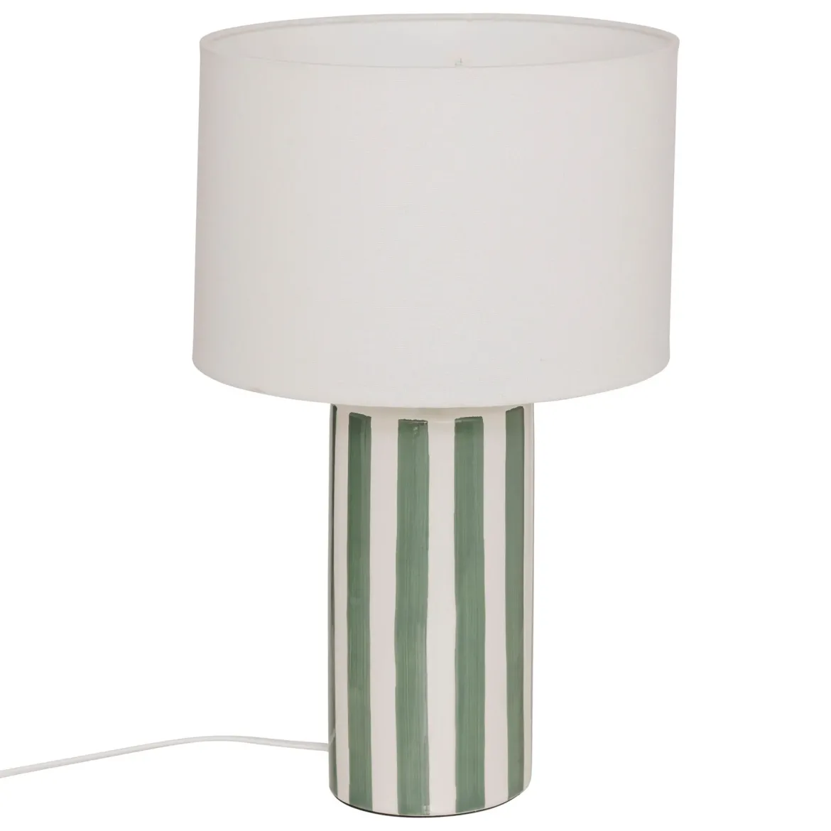 Lampa stołowa podstawa w paski FRIDA, Ø 28 x 47 cm