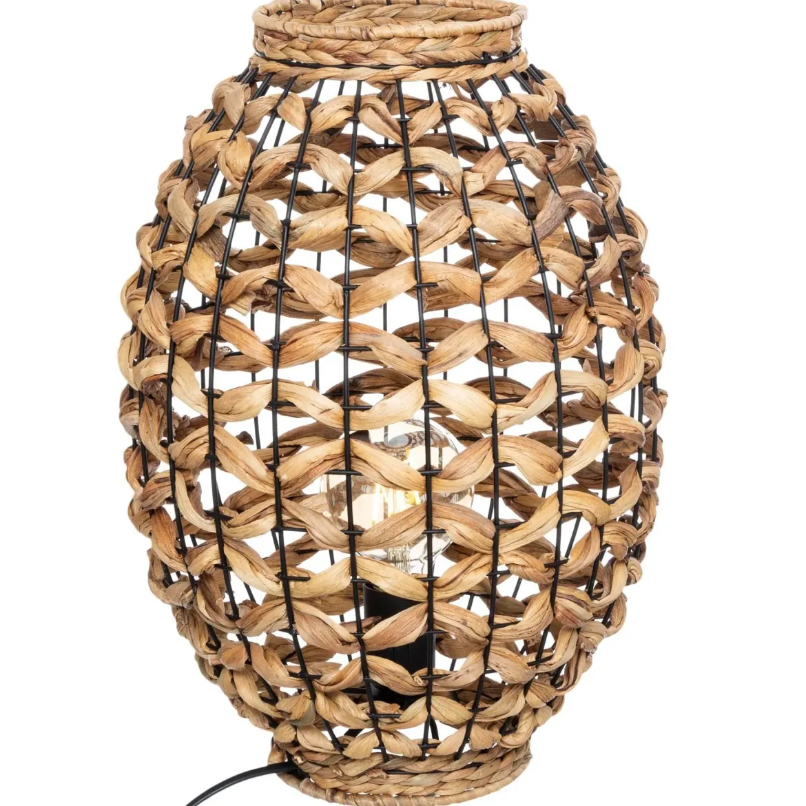 Lampa stołowa SAND z kloszem z hiacyntu, wys. 40 cm