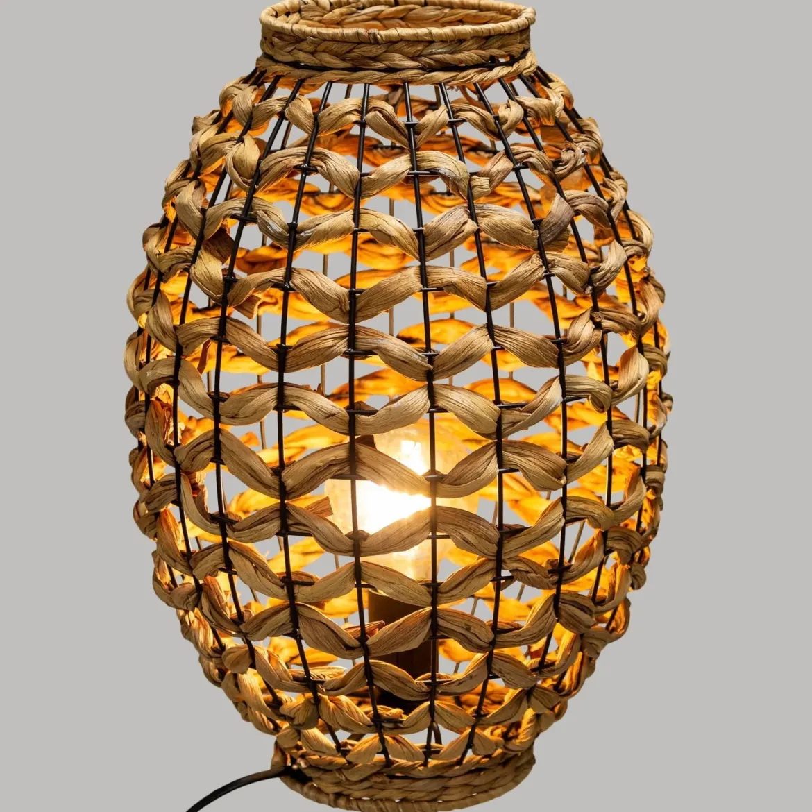 Lampa stołowa SAND z kloszem z hiacyntu, wys. 40 cm
