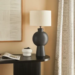Lampa stołowa z ceramiczną podstawą YULIA, wys. 59 cm